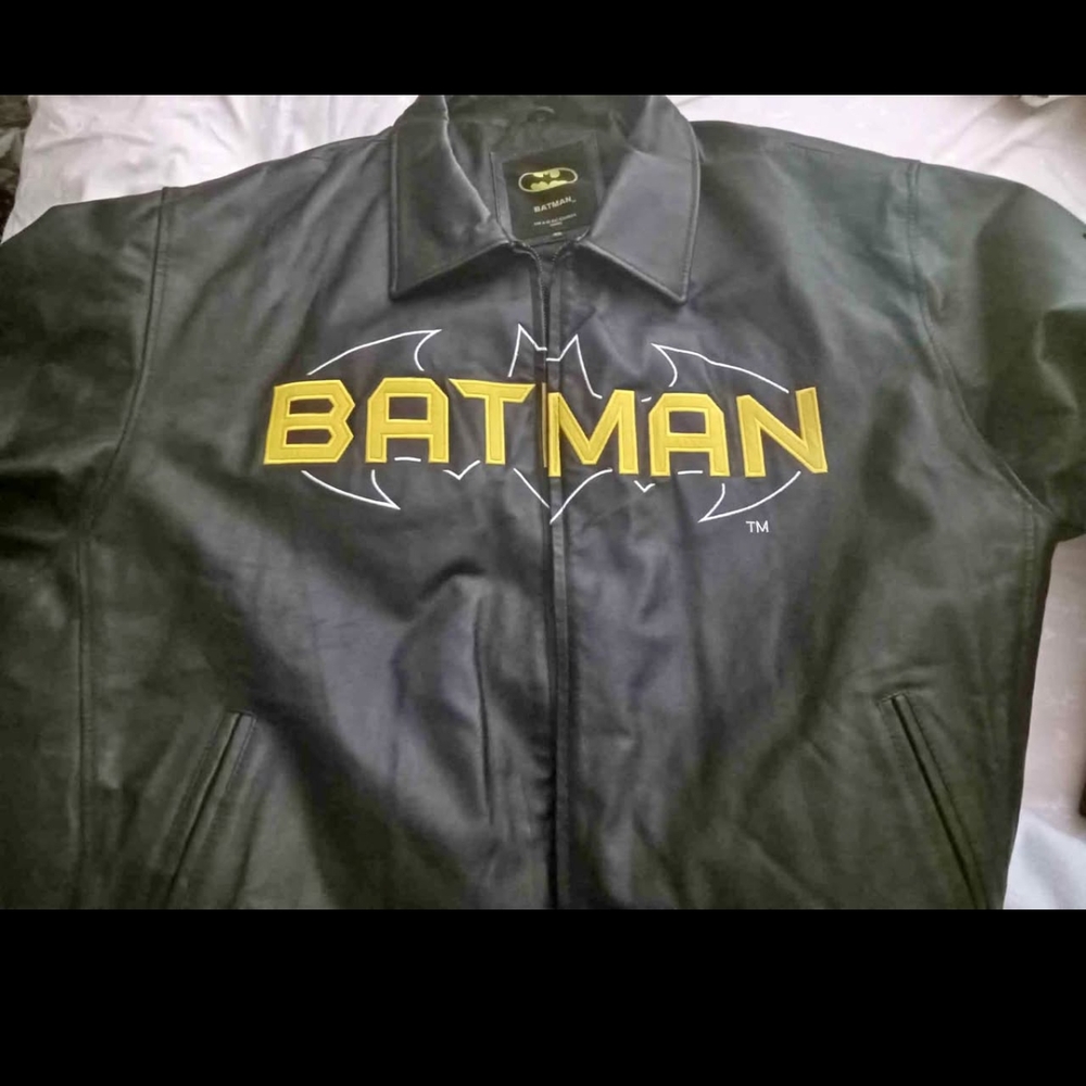 Batman Black and Yellow Varsity Bomber Jacket